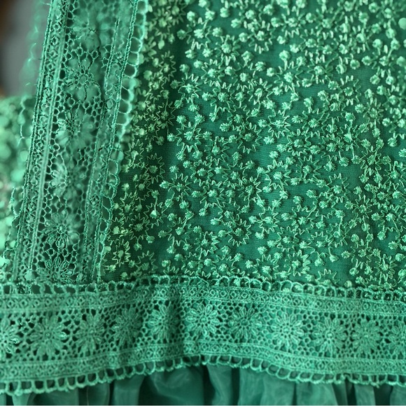 Trish Scully Green Lace girls dress - Picture 9 of 10